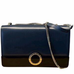 Bulgari Navy and Black Shoulder Bag